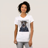 Jack Russell in Boater 2 T-shirt (Voorkant volledig)