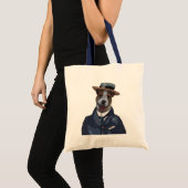Jack Russell in Boater 2 Tote Bag (Voorkant (product))