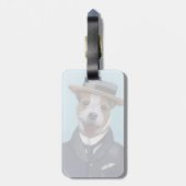 Jack Russell in Boater Bagagelabel (Achterkant verticaal)