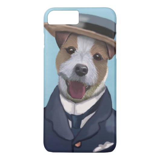 Jack Russell in Boater Case-Mate iPhone Case (Achterkant)