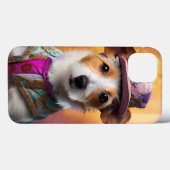 Jack Russell in kleurrijke kleding Case-Mate iPhone Case (Achterkant (horizontaal))