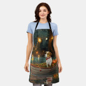 Jack Russell Kerst Feestelijke reis Schort (Gedragen)