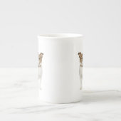 Jack Russell kerstbal Bone China Mok (Voorkant)