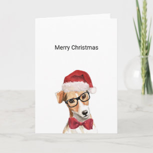 Jack Russell-kerstkaart Kaart