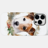 Jack Russell Kerstkrans feestelijke pup Case-Mate iPhone Case (Achterkant (horizontaal))