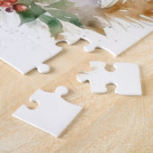 Jack Russell Kerstkrans feestelijke pup Legpuzzel (Zijkant)