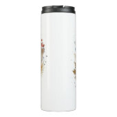 Jack Russell Kerstkrans feestelijke pup Thermosbeker (Achterkant)