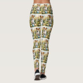 Jack Russell met paaseieren Leggings (Achterkant)