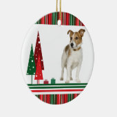 Jack Russell Ornement de Noël rétro (Droite)