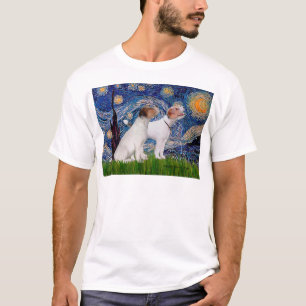 Jack Russell Paar 4 - Sterrennacht T-shirt
