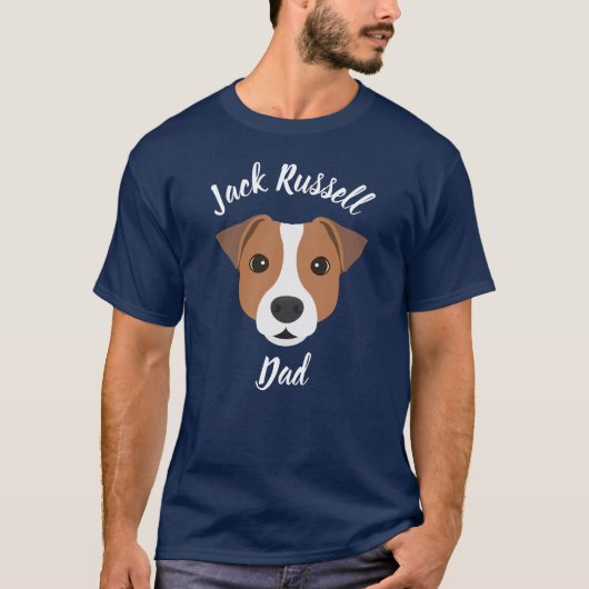 Jack Russell papa T-shirt (Voorkant)