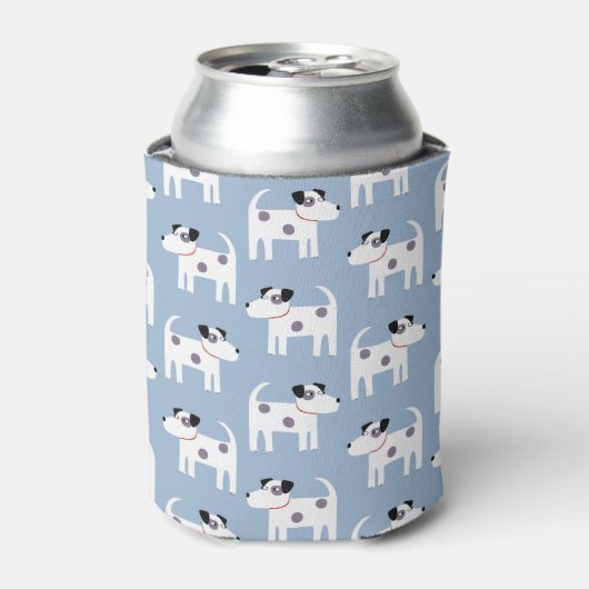Jack Russell Parson Terrier Dog Pattern Blikjeskoeler (Blikje Voorkant)
