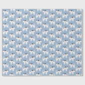 Jack Russell Parson Terrier Dog Pattern Cadeaupapier (Vlak)