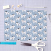 Jack Russell Parson Terrier Dog Pattern Tissuepapier (Craft)