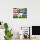 Jack Russell (Parsons Terrier) - Lilies 2 Poster (Thuiskantoor)