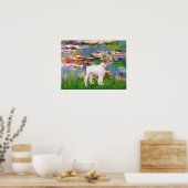 Jack Russell (Parsons Terrier) - Lilies 2 Poster (Keuken)