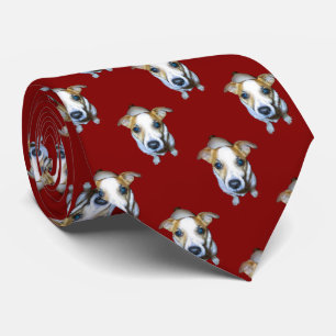 Jack Russell Pattern Stropdas