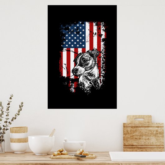 Jack Russell Poster (Keuken)