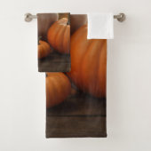 Jack Russell Puppy Herfst Delight Pompoen Bad Handdoek (Insitu)