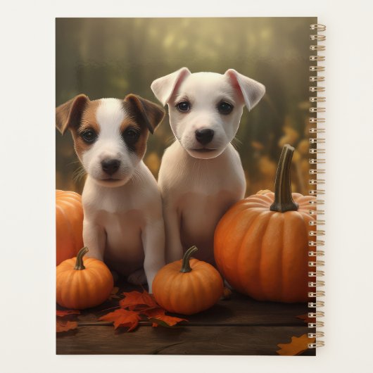 Jack Russell Puppy Herfst Delight Pompoen Planner