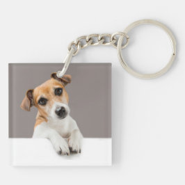 Jack Russell Puppy Sweet Schattig Baby Jack Sleutelhanger