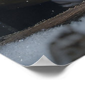 Jack Russell Snowy Sleigh Kerstdecoratie Poster (Hoek)