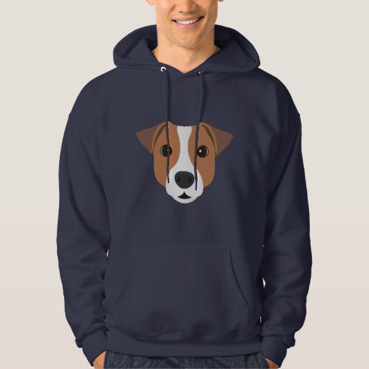 Jack Russell Sweat - shirt à capuche de chiens (Devant)