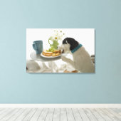 Jack Russell Terrier. 4 Canvas Afdruk (Insitu (Houten vloer))