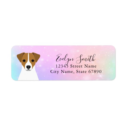 Jack Russell Terrier Adresse de retour Étiquettes (Devant)