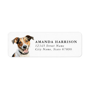 Jack Russell Terrier Adresse de retour Étiquettes