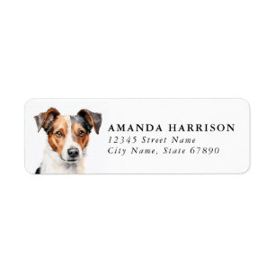 Jack Russell Terrier Adresse de retour Étiquettes