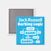 Jack Russell Terrier Aiguillage logique Magnet (Recto/Verso)