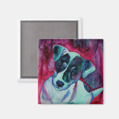 Jack Russell Terrier Aimant - "Julep" (Recto/Verso)