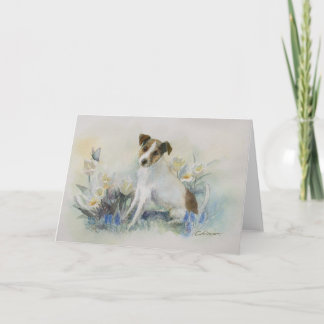 Jack Russell Terrier Aquarel Honden Schilderij Kaa Kaart