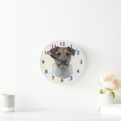 Jack Russell Terrier Art Ronde Klok (Huis)