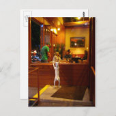 Jack Russell Terrier bij restaurantvenster Briefkaart (Voorkant / Achterkant)