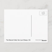 Jack Russell Terrier bij restaurantvenster Briefkaart (Achterkant)