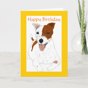 Jack Russell Terrier Birthday-kaart Kaart