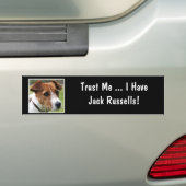 Jack Russell Terrier Bumpersticker (Op auto)