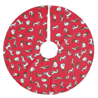 Jack Russell Terrier Cartoon Boomkleed Kerstboom Rok