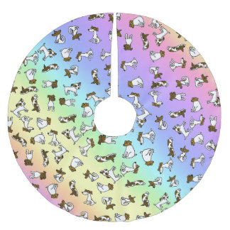 Jack Russell Terrier Cartoon Boomkleed Kerstboom Rok