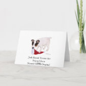 Jack Russell Terrier Christmas Kaart (Achterkant)