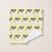 Jack Russell Terrier Conception de chien (Gant de toilette)