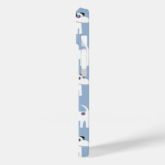 Jack Russell Terrier Dog Blue Case-Mate iPhone Case (Achterkant / Links)