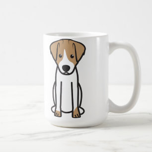 Jack Russell Terrier Dog Cartoon Koffiemok