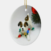 Jack Russell Terrier Dog Ceramic Ornament (Rechts)
