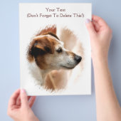 JACK RUSSELL TERRIER DOG FLYER (Hand)