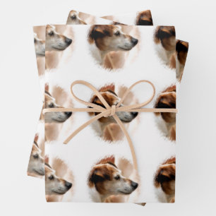 JACK RUSSELL TERRIER DOG INPAKPAPIER VEL