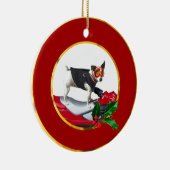 Jack Russell Terrier dog Keramisch Ornament (Rechts)
