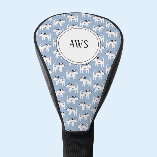 Jack Russell Terrier Dog Monogram Golfheadcover